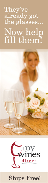 My Wines Direct Wedding banner Free Shipping 120x600
